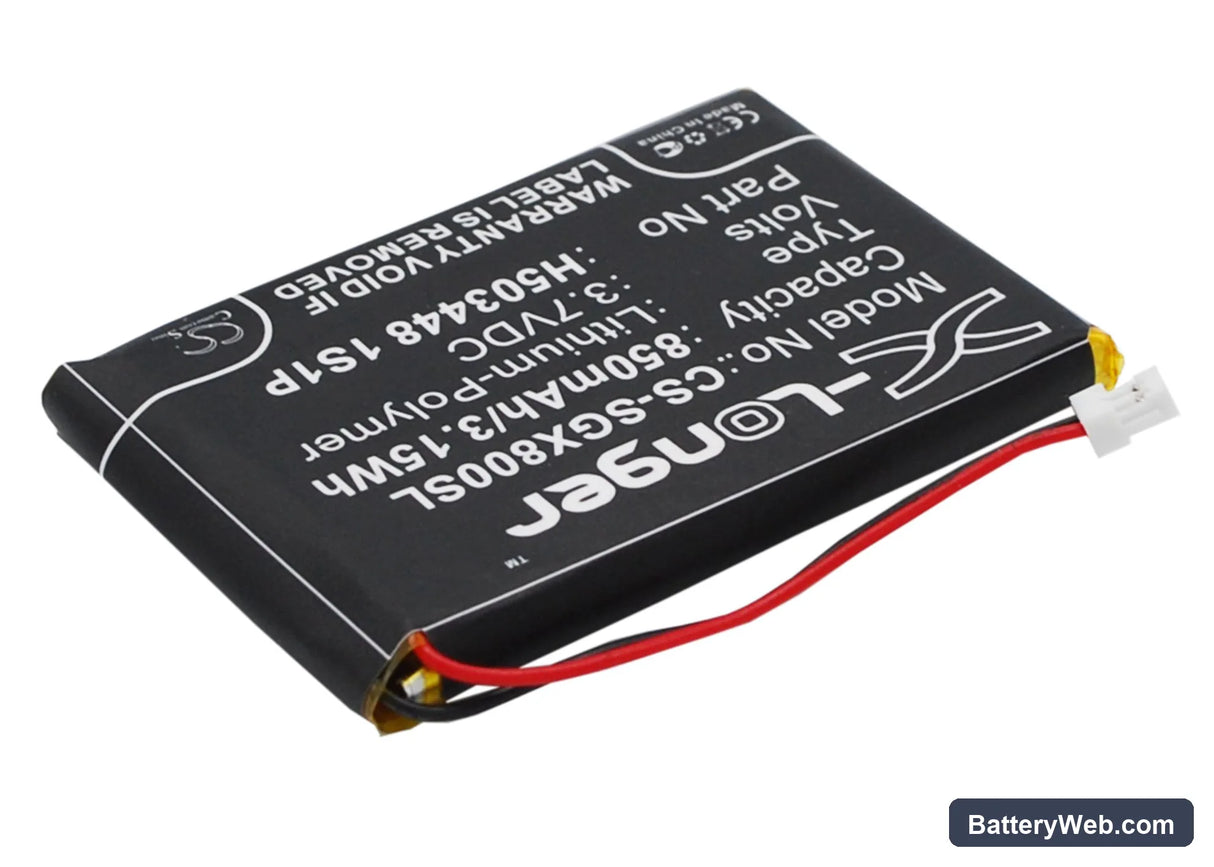 SkyGolf SkyCaddie Aire Replacement Battery, 3.7V, 850mAh, Li-Polymer 2