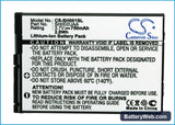 Sharp SH001 Replacement Battery, 3.7V, 750mAh, Li-ion 5
