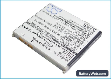 Sharp SH903i Replacement Battery, 3.7V, 650mAh, Li-ion 1