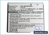 Sharp SH903i Replacement Battery, 3.7V, 650mAh, Li-ion 5