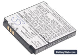 Sharp SH5010C Replacement Battery, 3.7V, 600mAh, Li-ion 1