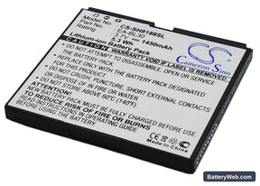 Sharp SH8188U Replacement Battery, 3.7V, 1450mAh, Li-ion 1