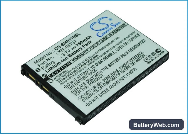 Sharp SH9110 Replacement Battery, 3.7V, 750mAh, Li-ion 1