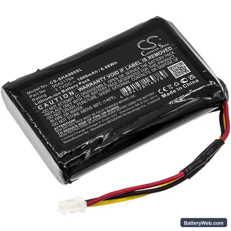 Shure SHA900 Replacement Battery, 3.7V, 1800mAh, Li-ion 1