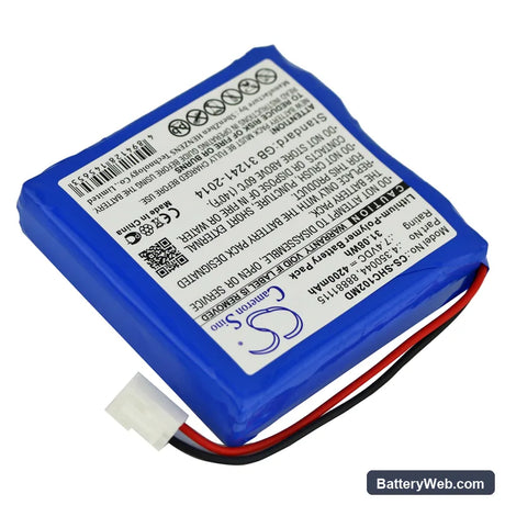 Schiller Cardiovit MS-2007 Replacement Battery, 7.4V, 4200mAh, Li-Polymer 2