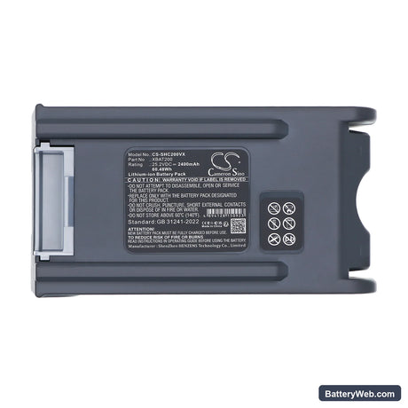Shark IC205 Replacement Battery, 25.2V, 2400mAh, Li-ion 5