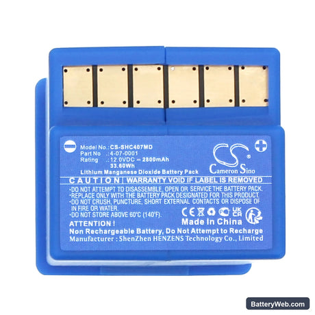 Schiller Fred Easy Replacement Battery, 12V, 2800mAh, Li-MnO2 5