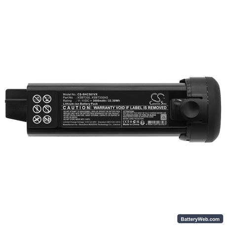 Shark Evopower System Flex CS501J Replacement Battery, 11.1V, 3000mAh, Li-ion 5
