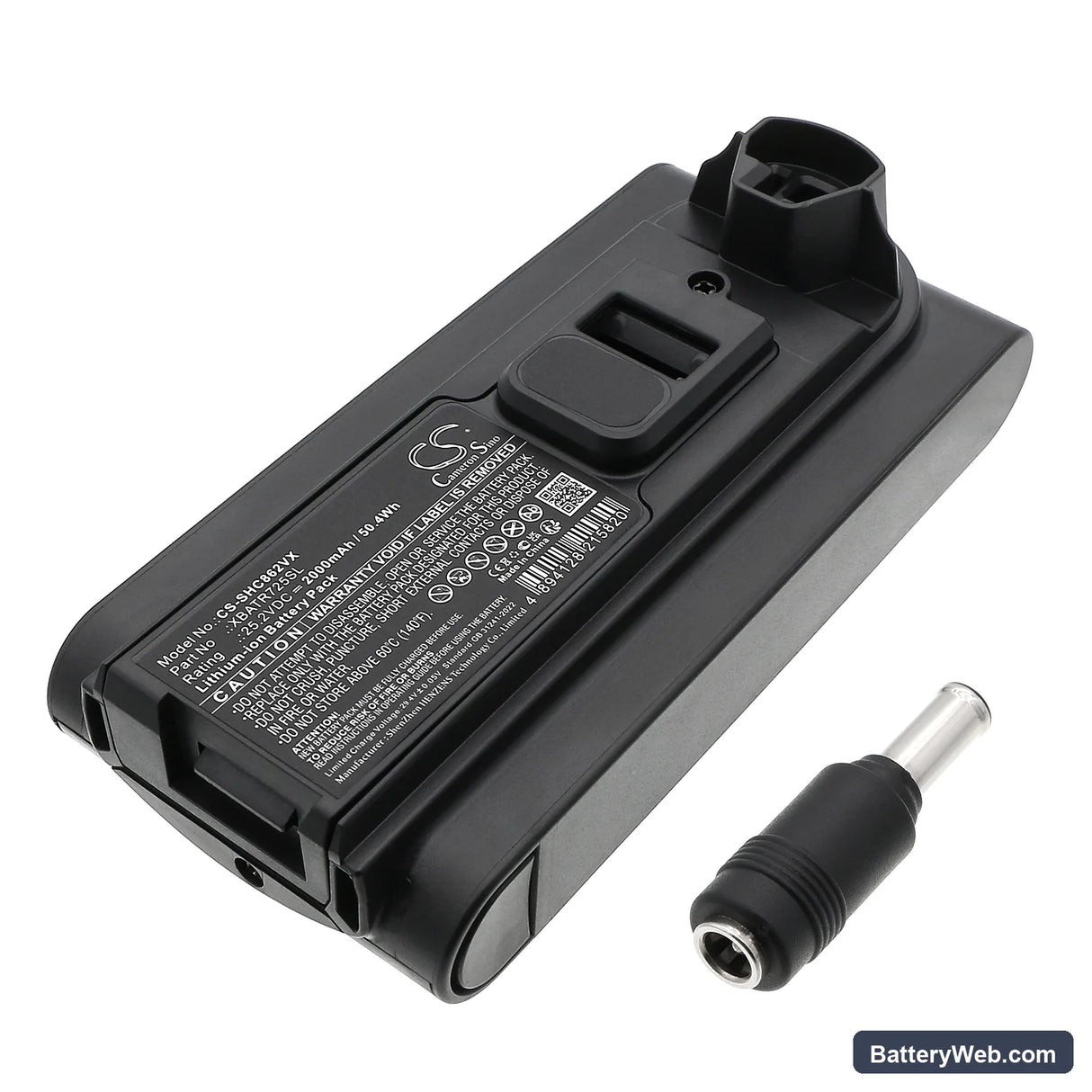 Shark Cordless Stratos Replacement Battery, 25.2V, 2000mAh, Li-ion 1