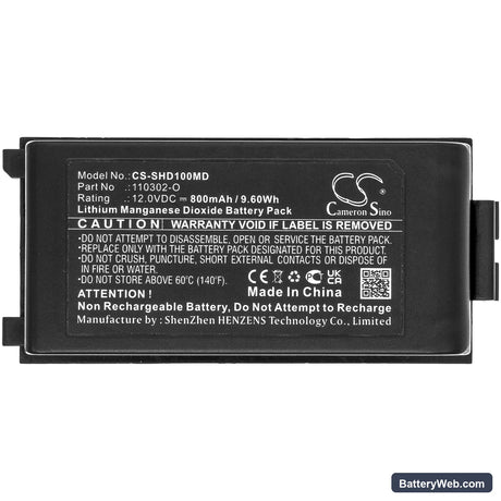Schiller Defibrillator Easyport Replacement Battery, 12V, 800mAh, Li-MnO2 3