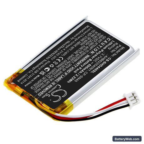 Sennheiser HD 4.50BTNC Replacement Battery, 3.7V, 600mAh, Li-Polymer 2