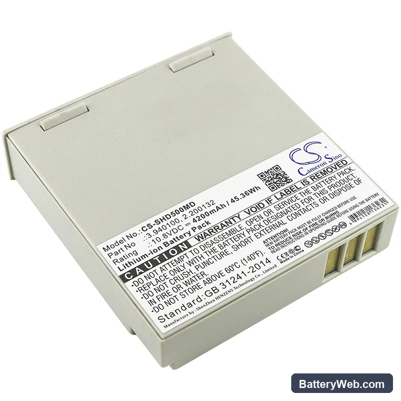 Schiller Defigard 5000 Replacement Battery, 10.8V, 4200mAh, Li-ion 1