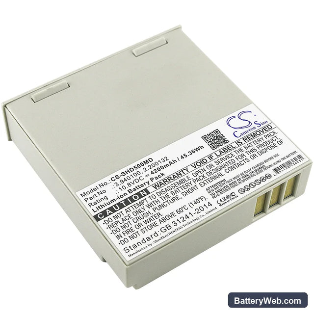 Schiller Defigard 5000 Replacement Battery, 10.8V, 4200mAh, Li-ion 1