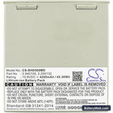 Schiller Defigard 5000 Replacement Battery, 10.8V, 4200mAh, Li-ion 3