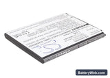 Samsung Code SCH-i200 Replacement Battery, 3.7V, 1400mAh, Li-ion 2