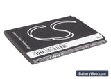 Samsung Code SCH-i200 Replacement Battery, 3.7V, 1400mAh, Li-ion 3
