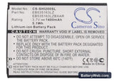 Samsung Code SCH-i200 Replacement Battery, 3.7V, 1400mAh, Li-ion 5