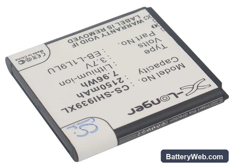 Samsung SCH-I939D Replacement Battery, 3.7V, 2150mAh, Li-ion 2