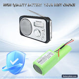 Sagem Sagemcom HM40 Replacement Battery, 7.2V, 2000mAh, Ni-MH 6
