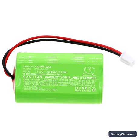 Schlumberger Neptune Advantage 12.01 Probe Fault Indicator Replacement Battery, 3.6V, 2000mAh, Ni-MH 3