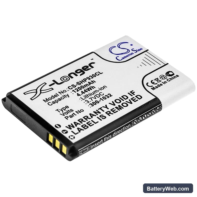 Shoretel IP930D Replacement Battery, 3.7V, 1200mAh, Li-ion 1