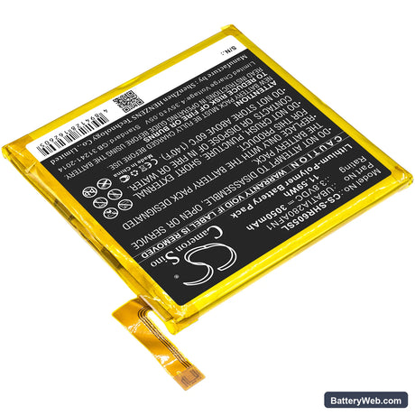 Sharp Aquos R Replacement Battery, 3.8V, 3050mAh, Li-Polymer 2