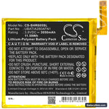 Sharp Aquos R Replacement Battery, 3.8V, 3050mAh, Li-Polymer 3