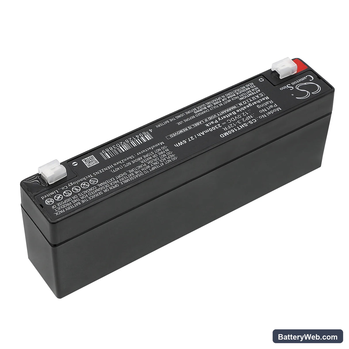B. BRAUN 620-200 Safety Infusion System Replacement Battery, 12V, 2300mAh, Sealed Lead Acid 2