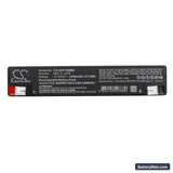 B. BRAUN 620-200 Safety Infusion System Replacement Battery, 12V, 2300mAh, Sealed Lead Acid 5