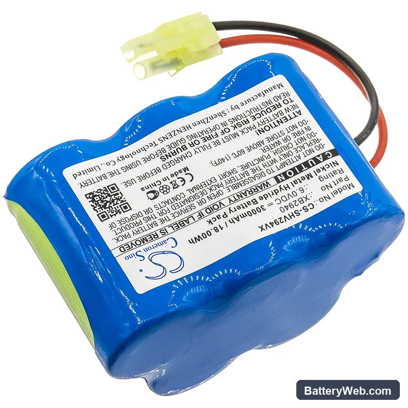 Shark V2940C Replacement Battery, 6V, 3000mAh, Ni-MH 2
