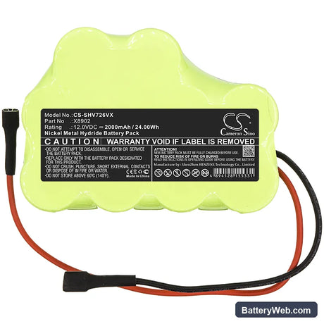 Shark SV726 Replacement Battery, 12V, 2000mAh, Ni-MH 3