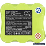 Shark SV735 Replacement Battery, 9.6V, 2000mAh, Ni-MH 3