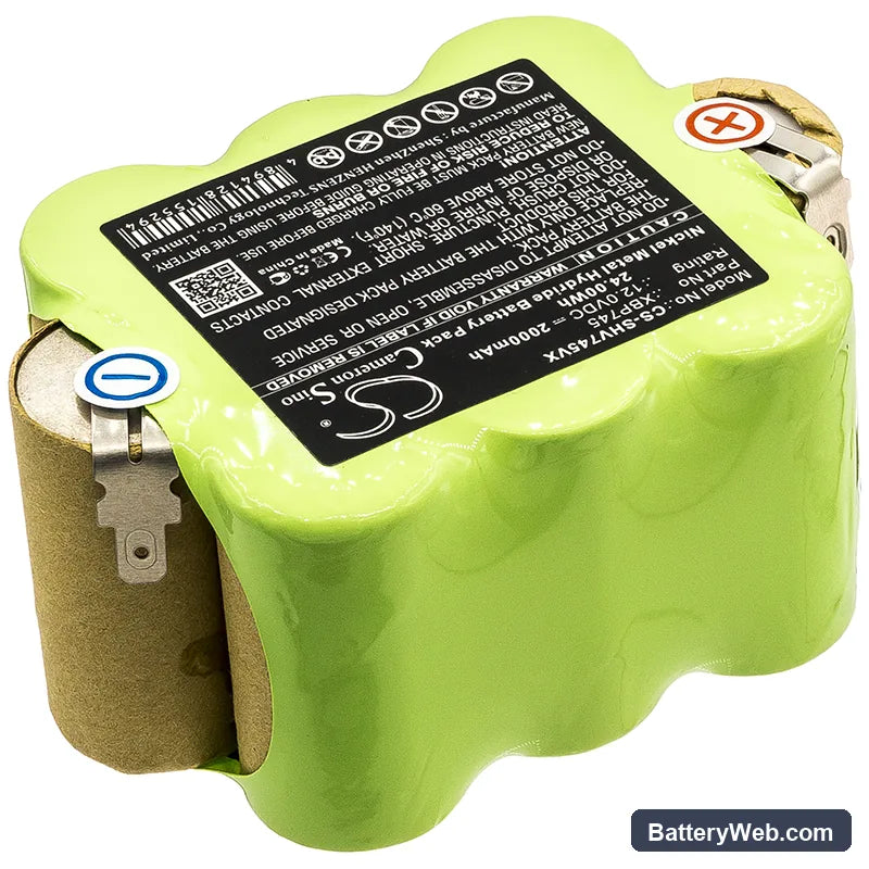 Shark SV745 Replacement Battery, 12V, 2000mAh, Ni-MH 2