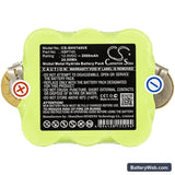 Shark SV745 Replacement Battery, 12V, 2000mAh, Ni-MH 3