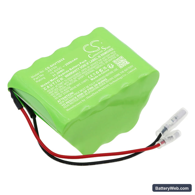 Shark SV75_N Replacement Battery, 15.6V, 2000mAh, Ni-MH 1