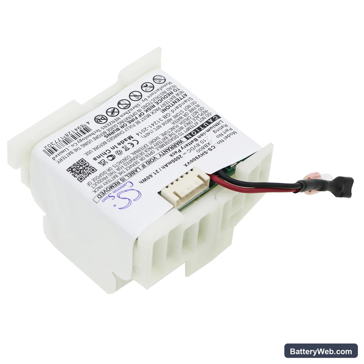 Shark LV800 Replacement Battery, 10.8V, 2000mAh, Li-ion 2