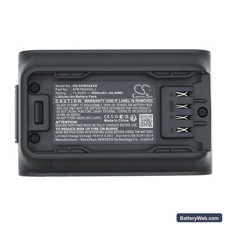 Shark CleanSense iQ+ Replacement Battery, 14.8V, 3000mAh, Li-ion 5