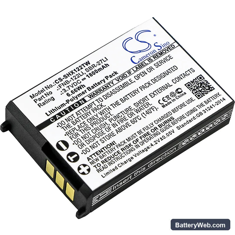 Horizon HX300 Replacement Battery, 3.7V, 1800mAh, Li-Polymer 1