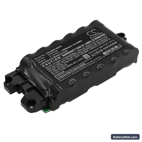 Shark IX140 Replacement Battery, 21.6V, 2500mAh, Li-ion 1