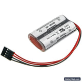 Schneider Tsx17 Replacement Battery, 3.6V, 5400mAh, Li-SOCl2 4