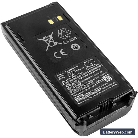 Standard Horizon HX290 Replacement Battery, 7.4V, 1140mAh, Li-ion 1