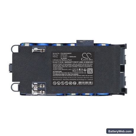 Shark IX140H Replacement Battery, 21.6V, 1800mAh, Li-ion 5