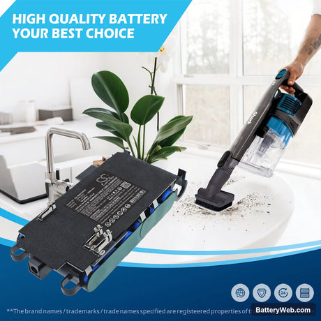 Shark IX140H Replacement Battery, 21.6V, 1800mAh, Li-ion 6
