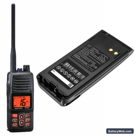 Standard Horizon HX400IS Replacement Battery, 7.4V, 2550mAh, Li-ion 6