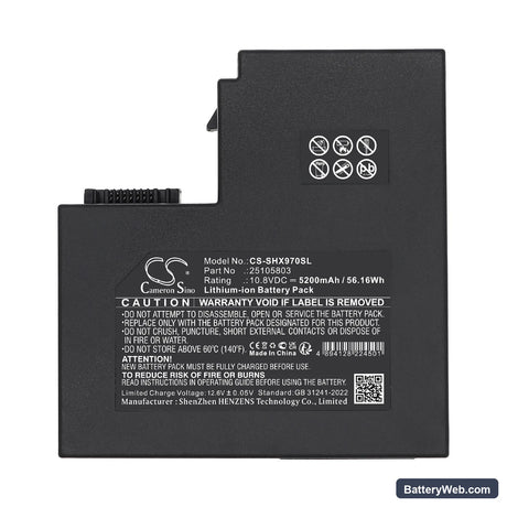 Shinho S16 Fusion Splicer Replacement Battery, 10.8V, 5200mAh, Li-ion 5