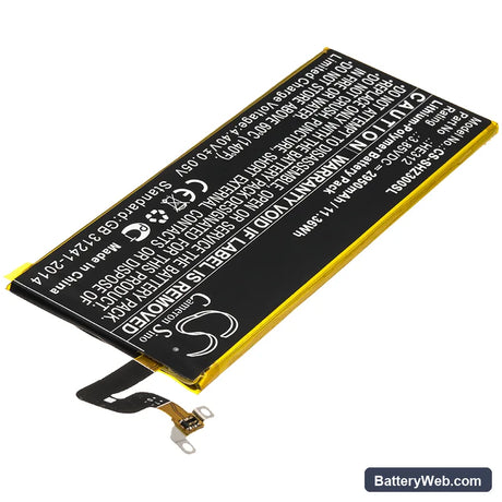 Sharp Z3 Replacement Battery, 3.85V, 2950mAh, Li-Polymer 2
