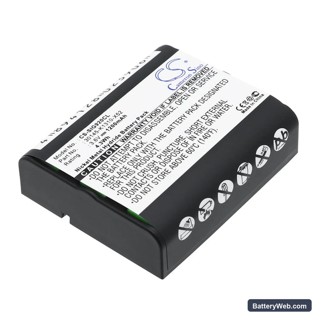 Universum SL7 Replacement Battery, 3.6V, 1200mAh, Ni-MH 1