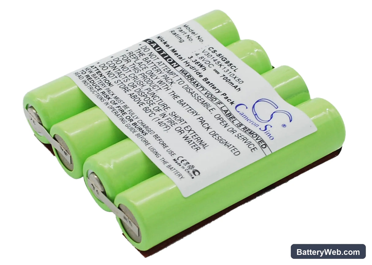 Siemens G95X Replacement Battery, 4.8V, 700mAh, Ni-MH 2