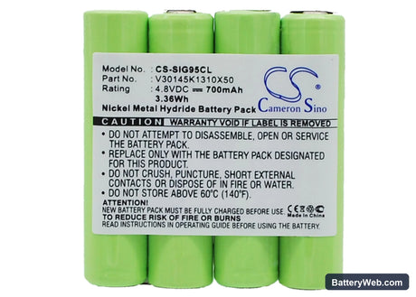 Siemens G95X Replacement Battery, 4.8V, 700mAh, Ni-MH 5