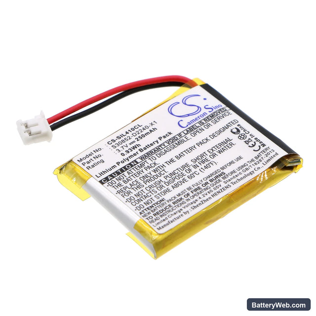 Siemens Gigaset L410 Replacement Battery, 3.7V, 250mAh, Li-ion 1